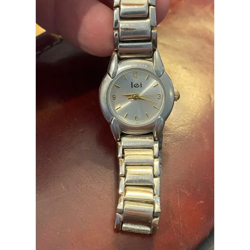 Women's 24mm Brushed Metal Tone LEI Watch, Bracelet Band